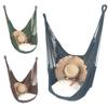 Mesh Swing Hammock Chair Hanging Swing Seat With Cushion Inoutdoor Patio Garden