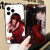 Anime K-Kakegurui Phone Case For IPhone 17 Air 16 15 14 13 Pro Max 11 12 Black Silicone Cover