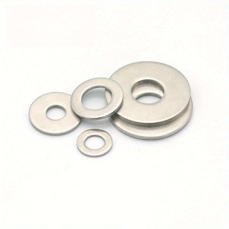 1 Set 304 Stainless Steel Boxed Gasket Stainless Steel Screw Flat Washer M3-M10 Combination Spring Washer Set of 260 Pieces