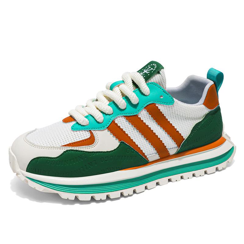 Popular Sports Men's Shoes New Colorful Fashion Versatile Casual Shoes Trendy Platform Korean Version Board Shoes Mesh Forrest Gump Shoes