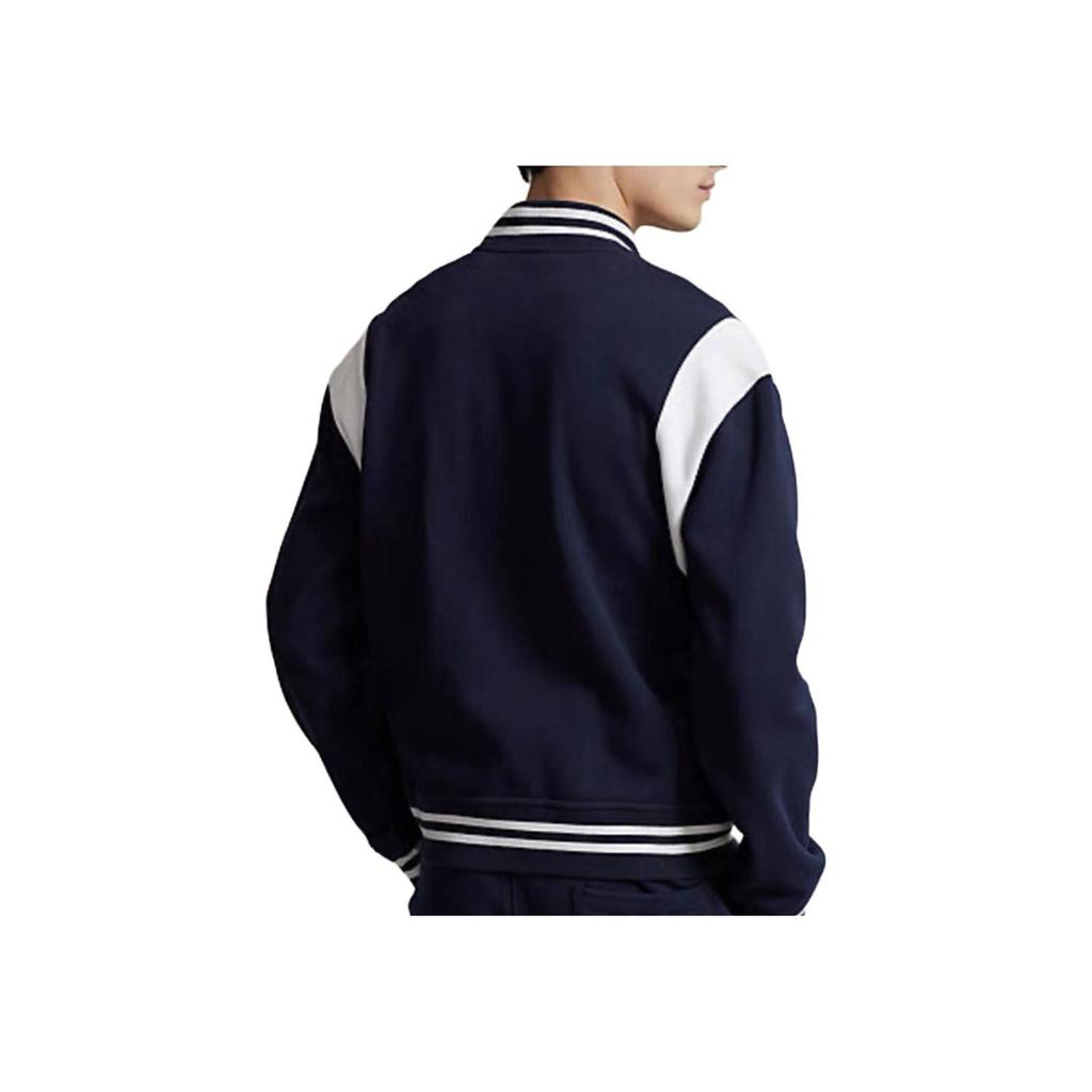 Polo Ralph Lauren FW23 Striped Pattern Printed Single-Breasted Casual Long Sleeve Jacket Men Jackets Dark-Blue 710900585-001