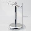 Men Razor Holder Alloy Shaving Brush Stand High Quality Men's Safety Manual Razor Rack (Not Including Shaving Razor & Brush)