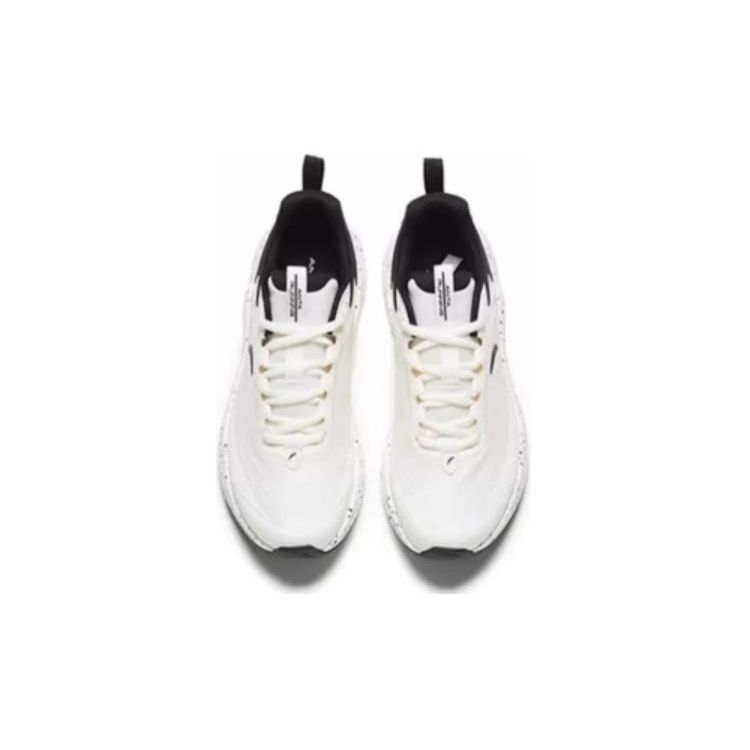 Anta C37+ Urban Running Slip Resistant Durable Low Top Running Shoes Women Sneakers Black White 922335537-4