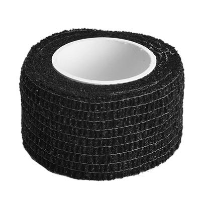 Professional Self Adhesive Tattoo Tube Bandage Tattoo Grip Handle Tape (Black)