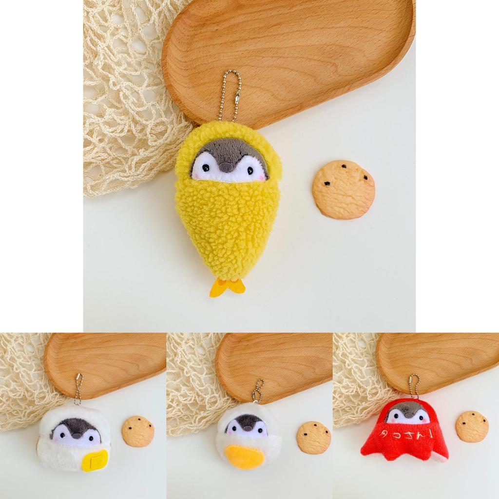 Cute Plush Penguin Keychain Adorable Bread Penguin Stuffed Animal Charm