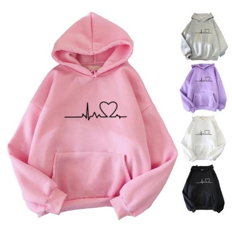 Fall Outfits Womens Oversized Hoodies Casual Long Sleeve Pullover Top Hooded Drawstring Sweatshirts