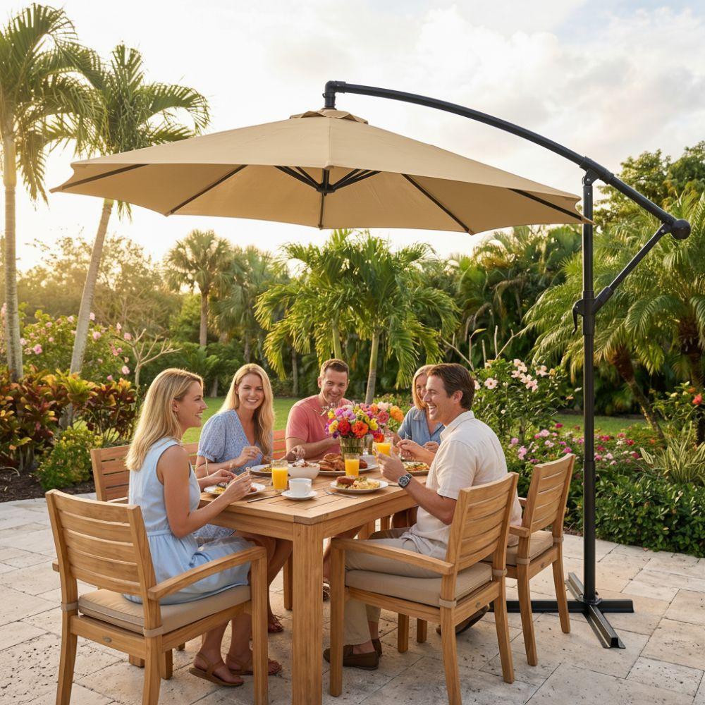 Polyester Umbrella Replacement Canopy Outdoor Umbrella Top Cover  Backyard Shade Cover