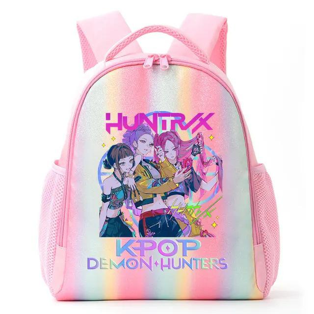 Zaino Arcobaleno Studente Cacciatore di Demoni/Streghe K-Pop Anime