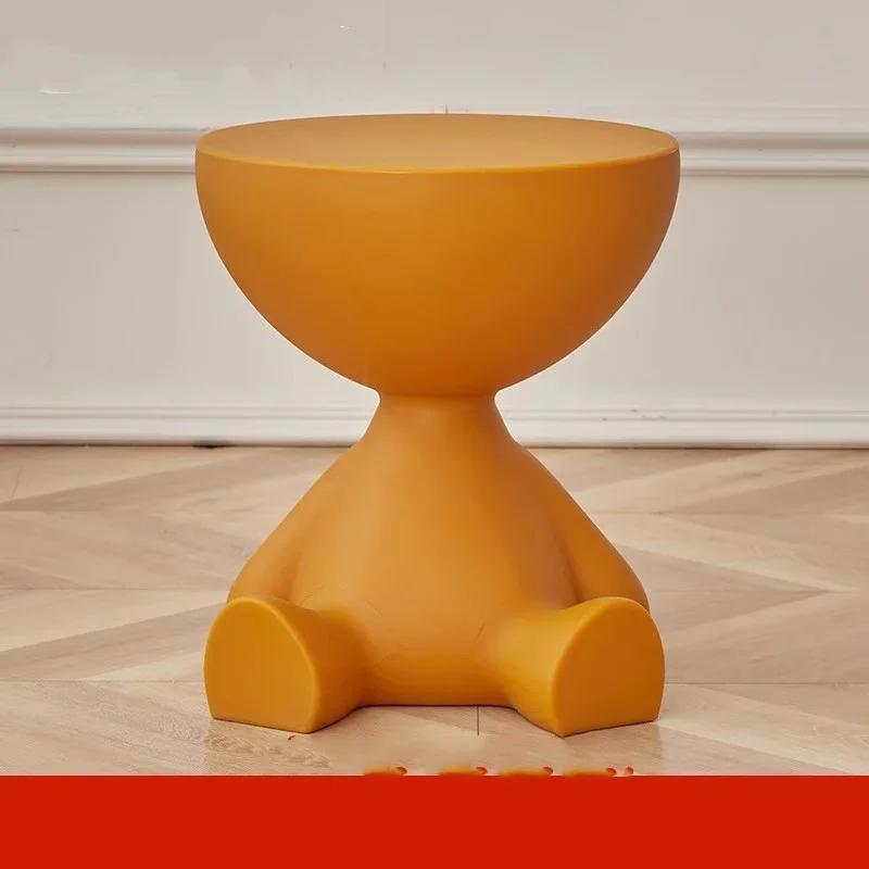 Leichter Luxus Cartoon Sofa Beistelltisch Kreativer Flachkopf Kaffeetisch Kleiner Haushalt Kunststoff Kaffeetisch Möbel Beistelltisch