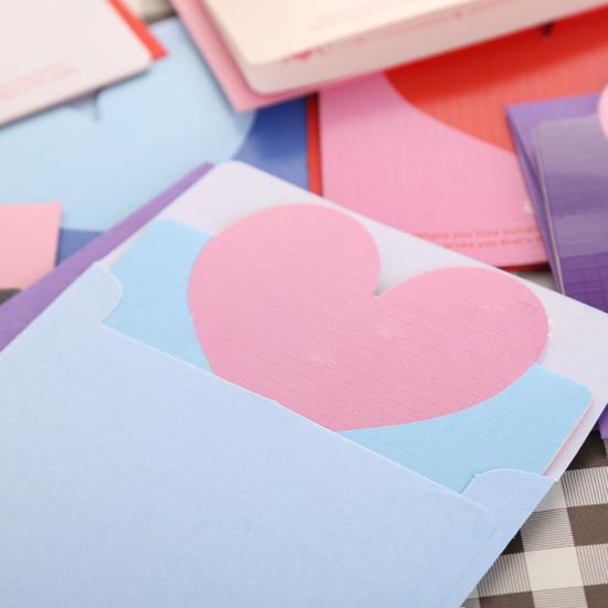 Convenient Blessing Card Space-saving Paper Foldable Eye-catching Long Lasting Greeting Card for Girls