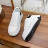 2025 Herbst und Sommer neue kleine weiße Schuhe Damen neue dicksohlige Muffin-Board-Schuhe vielseitige lässige Sport-Freizeit-Sportschuhe