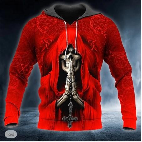 2023 New Men's Skull Hoodie Sweatshirts 3D print Head Pattern Hooded Pullover Autumn Fashion Casual Sweatshirt