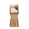 VEROMODA 2024 Early Autumn Woven Fringed Vest V-Neck Dress Set