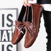 Herren Leichte Handgefertigte Leder Freizeitschuhe Männliche Outdoor Wanderschuhe Bequeme Herren Rutschfeste Ballerinas