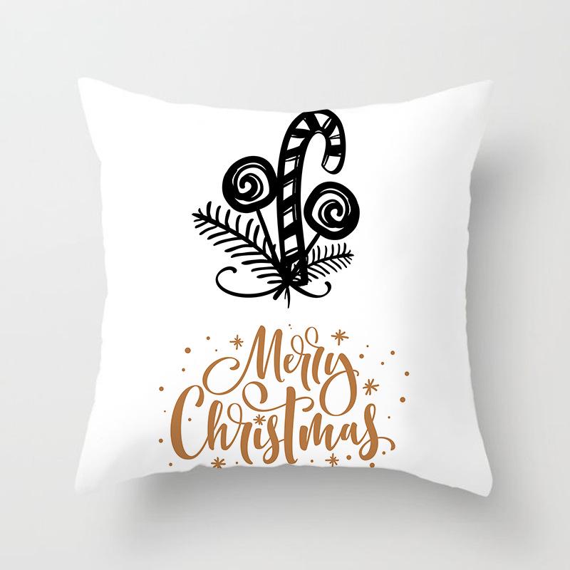 Christmas Golden Series Festive Decoration Pillowcase Home Sofa Car Pillow Cushion