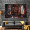 2D flat 1 piece of Secret Magic library polyester background - mysterious magic elements suitable for home decoration