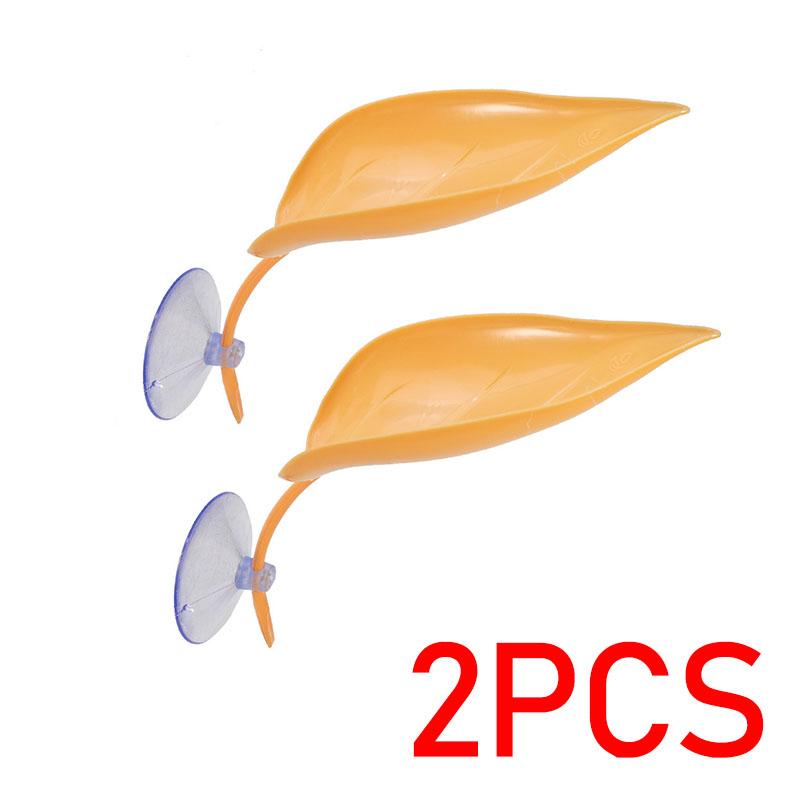 Reptile Basking Area Resting Terrace Frog Habitat Leaf Suction Cup Tank Accessories Simulated Leaves for Geckos SYXZS01