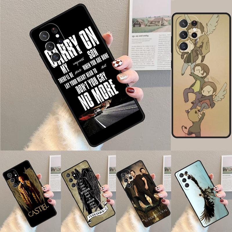 Castiel angel of the lord supernatural Phone Case for Samsung Galaxy note 10 pro S26 Ultra S23 S24 FE S25 S21 S22 PLUS Cover