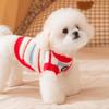 Cozy Striped Faux Mink Sweater for Small/Medium Dogs & Cats - Autumn/Winter Pet Apparel