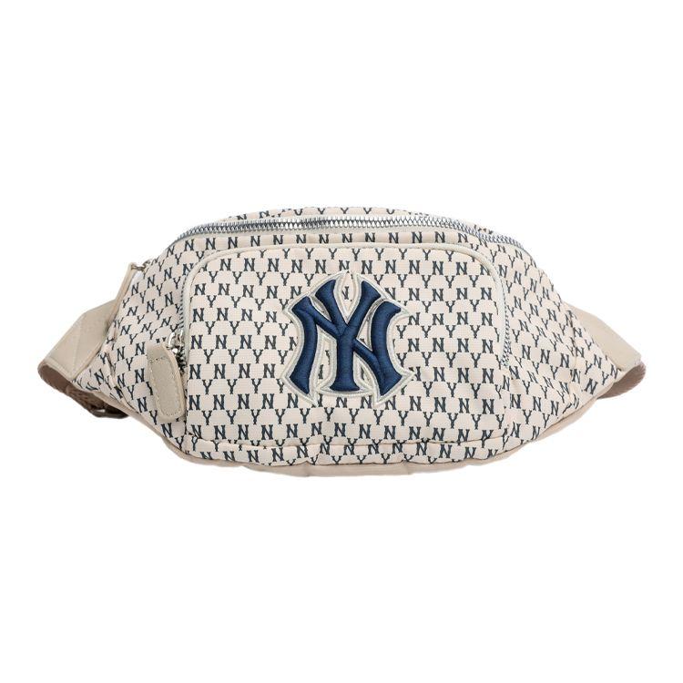 MLB Monogram Series NY Yankees Retro All Over Print Casual Classic Nylon Crossbody Chest Waist Bag Unisex bags Ivory 32BGC9941-50I Ivory White 14800₽