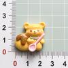 Cute Cartoon Bear Resin Ornaments: DIY Dessert, Hair Clips & Crocs Charms