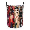 Nico Robin One Piece Laundry Basket Collapsible Thriller Bark Wano Country Clothing Hamper Bathroom Organizer Storage Bins