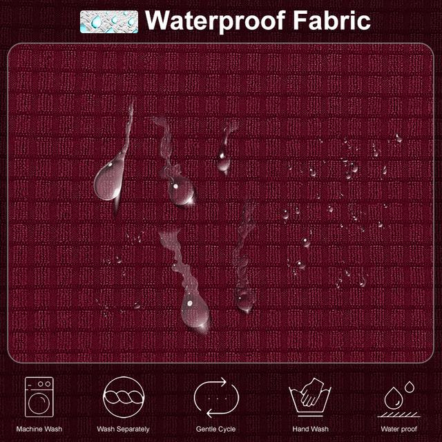 Wasserdichter Sofa-Sitzkissenbezug, dehnbar, rutschfeste Stuhlkissenbezüge für Haustiere und Kinder, waschbare Sitzbezüge für die Inneneinrichtung