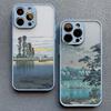 Landscape phone case For iPhone 16 14 11 12 13 15 Pro Max Mini 7 8 Plus XS X XR SE2 Japan Series Aestheticism Scenery Back Cover