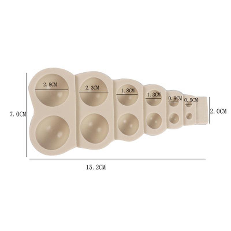 3D Bead Pearl Large Small Silicone Mold Half-Ball Cake Mold Candy Chocolate Mould Baking Molds
