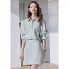 BETU Women's Faux Two-Piece Lapel Short-Sleeve Dress
