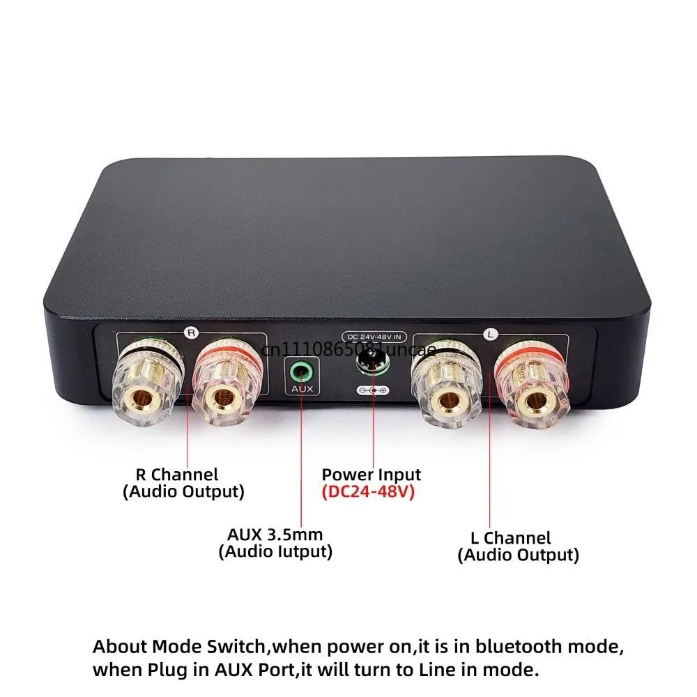 Мини Bluetooth 5.0 HIFI Усилитель мощности класса D TPA3255 2.0 Аудиоусилитель 300 Вт x 2 600 Вт DSP Управление Ne5532DR