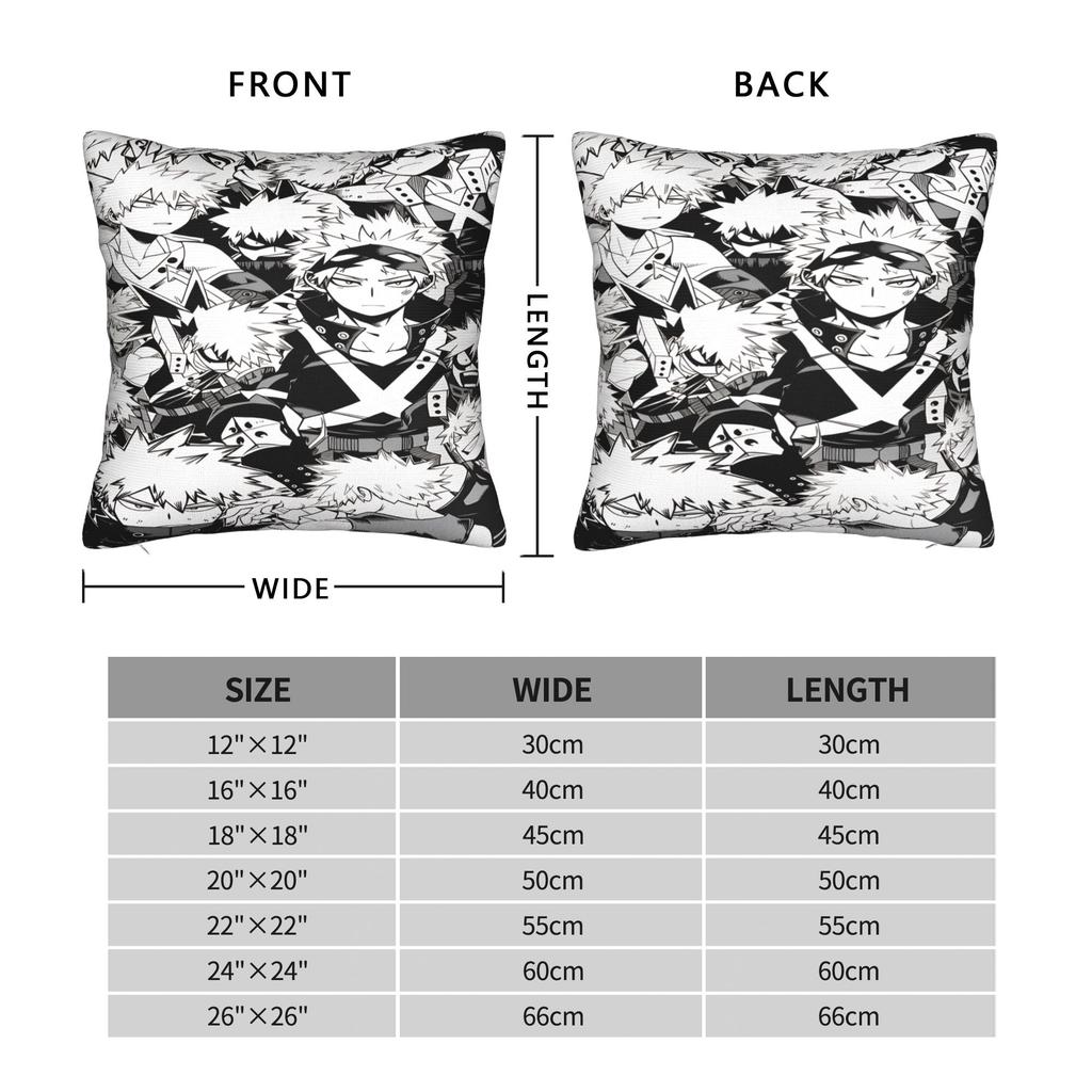 Anime K-Katsuki B-Bakugo Kissenbezug Bequemer Kissenbezug für Stuhl Sofa Heimdekoration Kawaii Kissenbezüge