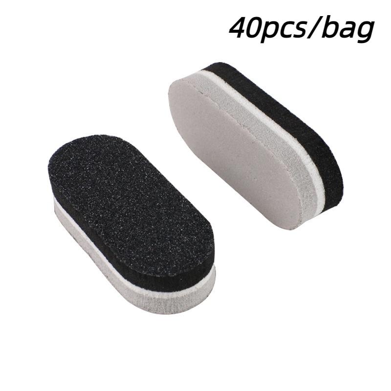 40 Pcs Double Color Mini Sponge Nail Files Buffer Block Buffing Sanding Nails File Pedicure Manicure Tools