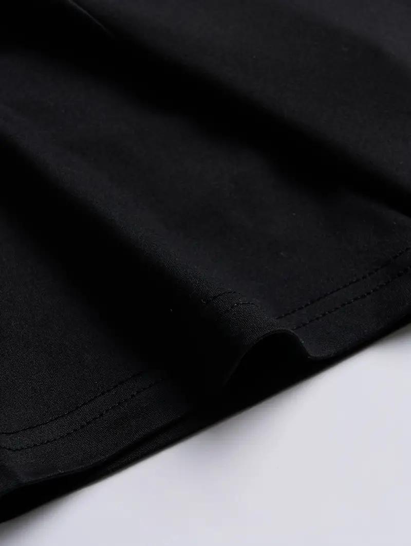 Мужская модная контрастная футболка - летняя дышащая — фото 4