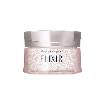 SHISEIDO Elixir White Sleeping Clear Pack máscara em gel iluminador noturno, 105 g.