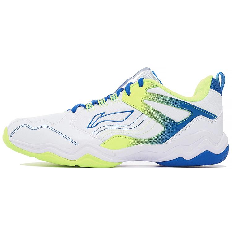 New LINING Sound Waves Badminton Shoes Unisex Low Top Standard White/Pale Blue AYTS036-1