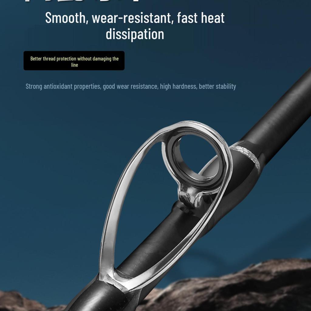 2nd Gen Luminous Half-Titanium Telescopic Fishing Raft Rod with Single Tip