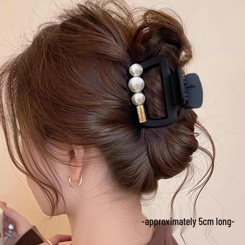 Elegant French Retro Small Shark Hair Clip for Thin Hair