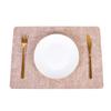 Nordic Minimalist Double-Sided Leather Placemat - Creative PU, Waterproof, Heat-Resistant.