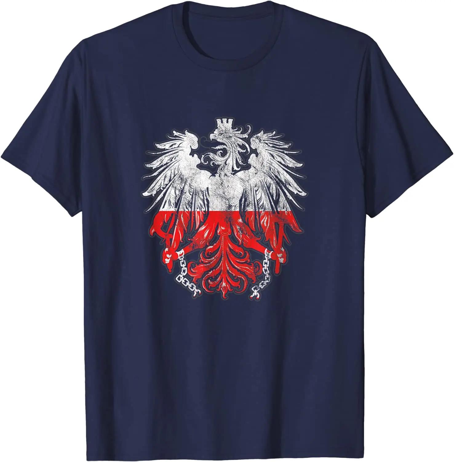 

Patriotic Polish Heritage Roots Poland Eagle Badge TShirt 100 Cotton ONeck Summer Short Sleeve Casual Mens Tshirt Size S3XL 4XL