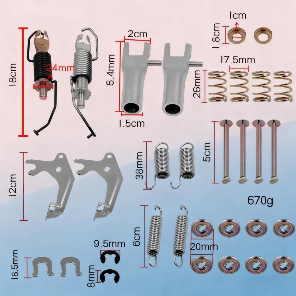 Car Rear Brake Repair Tools, Handbrake Brake Adjustment Tension Spring Pin Tool Set,Brake Repair Kit