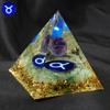 12 Zodiacs Orgone Crystal Pyramid,Amethysts Obsidians Healings Crystals Pyramid Constellations Pyramid for Money Health