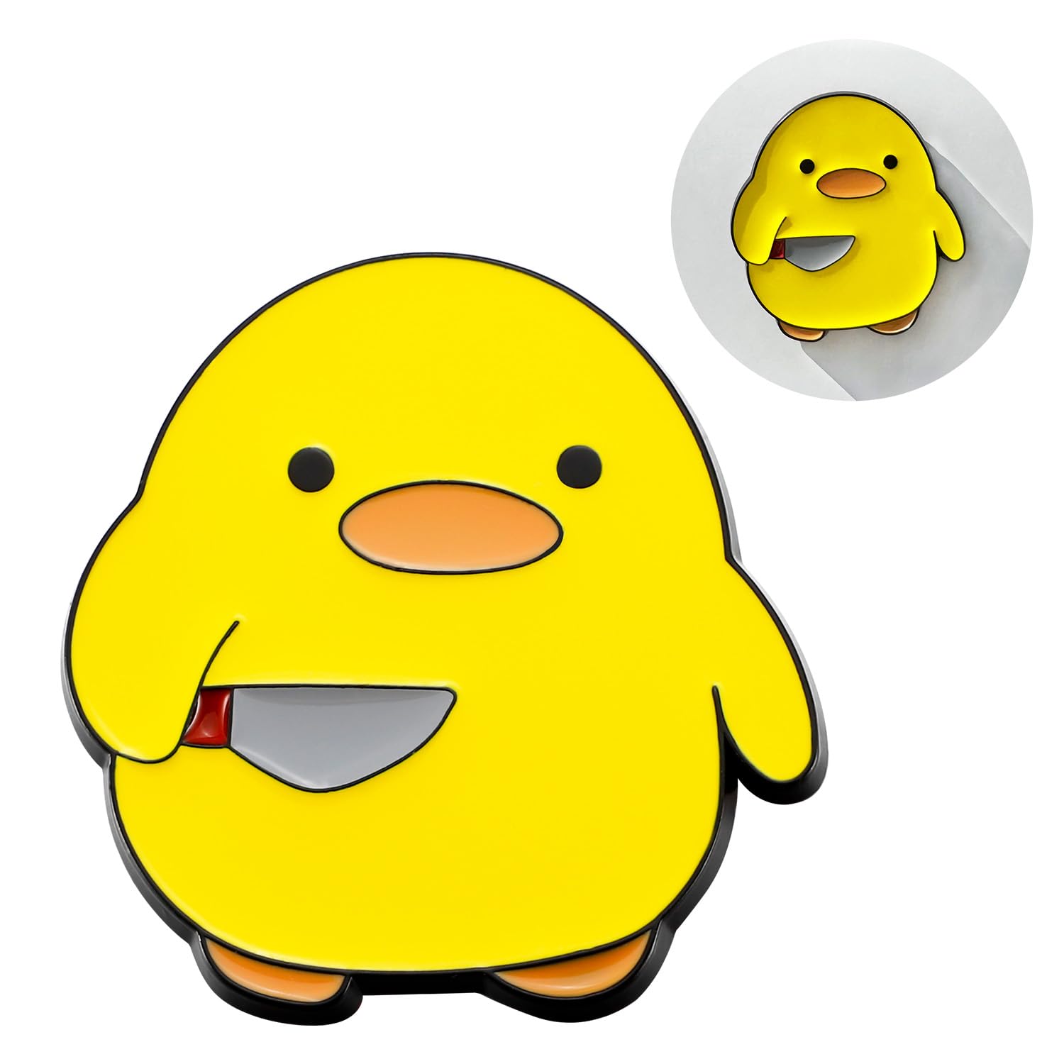 

Koongloong Sticker Duck Car Emblem 3D Cute Decoration Duck Car