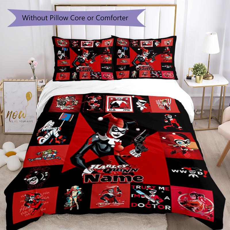 Like Warner Bros. Movies (26) Customize your name Bedding Set Breathable Duvet Cover with Pillowcases Home Decoration Birthday Gift