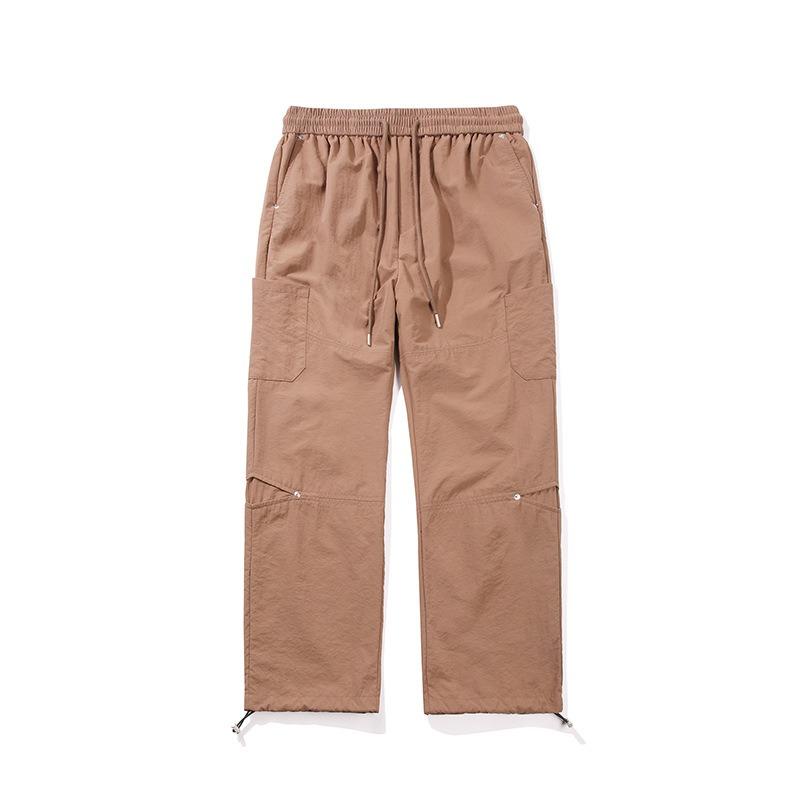 Summer New Retro Overalls Loose Wide-leg Casual Straight Trousers Trendy Pants Men's Senior Sense