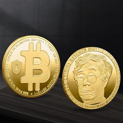 Bitcoin Virtual Coin Bitcoin Utländska mynt Anpassad samling Jubileumsmedalj US Coin