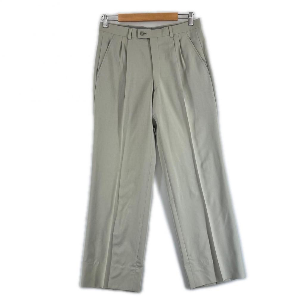 LANVIN Plain setup Sage Gray mens S48-25 / 79 used