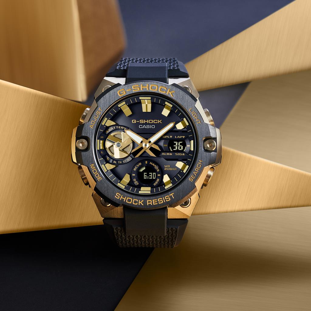 Casio Men's Stainless Steel 200M Water Resistant Shock Resistant Quartz Watch GST-B400GB-1A9