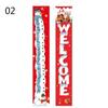 New Year Couplet Flag Christmas Door Curtain Couplet Outdoor Decoration Door Couplet Holiday Party Hanging Flag Wholesale
