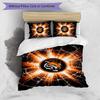 Set Lenzuola Stampato Hull City Football 3 Pezzi, Comodo Set Copripiumino per Camera da Letto Amico della Pelle